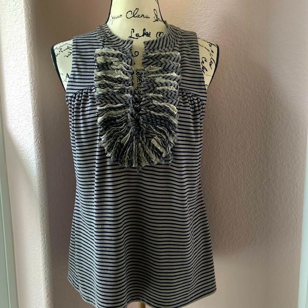 Embellished front tee